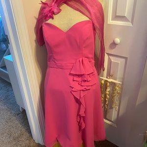 Alfredo Angelo Hot Pink Prom/Cocktail Dress.